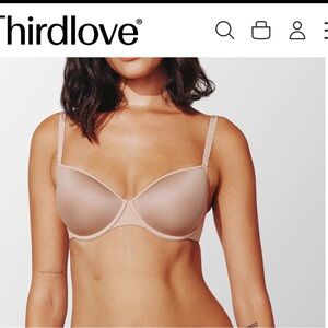 ThirdLove Women's 24/7 Classic T-Shirt Bra size 40E(DD) Color Taupe